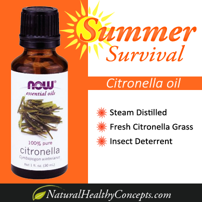 Citronella Oil - a Natural Insect Deterrent - Summer Survival