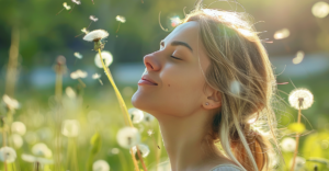 woman enjoying the outdoors